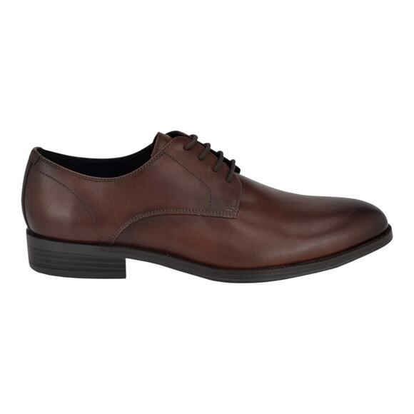 Calvin Klein Men\'s Jack Leather Lace Up Oxford Dress Shoes Brown Size 8 main image 5